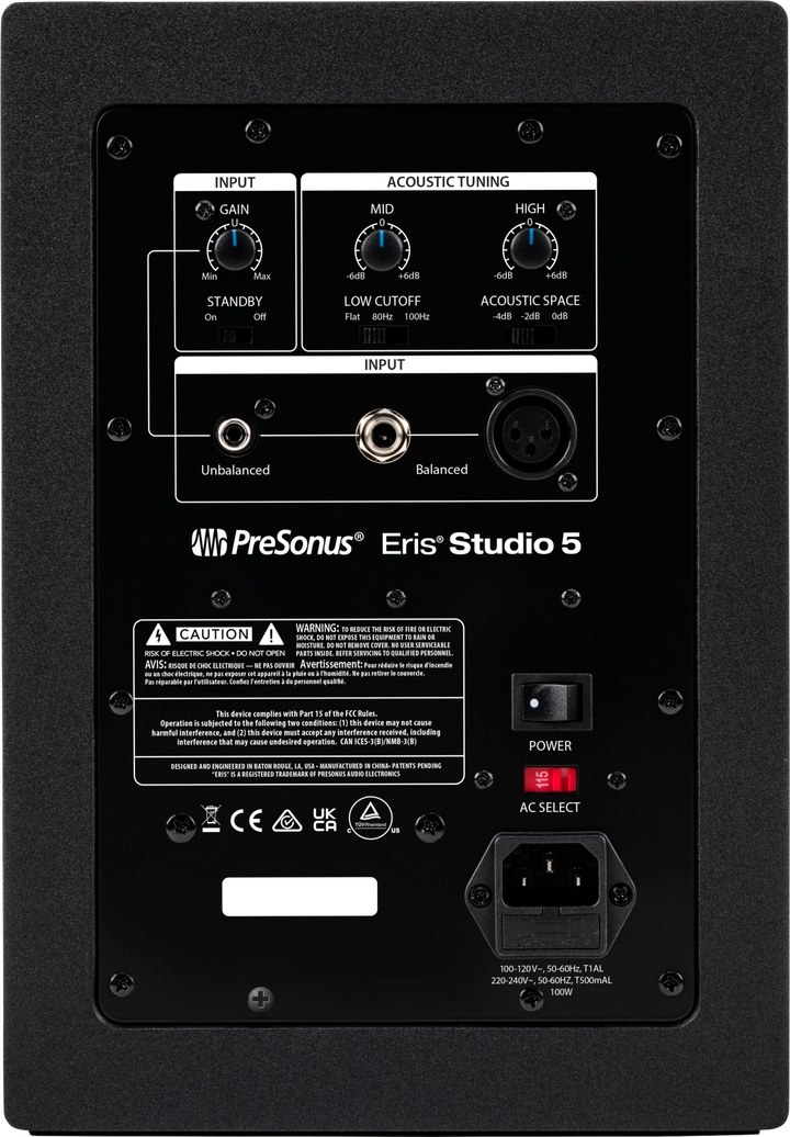 PreSonus Eris Studio 5 Active Studio Monitor with EBM Waveguide - 5"