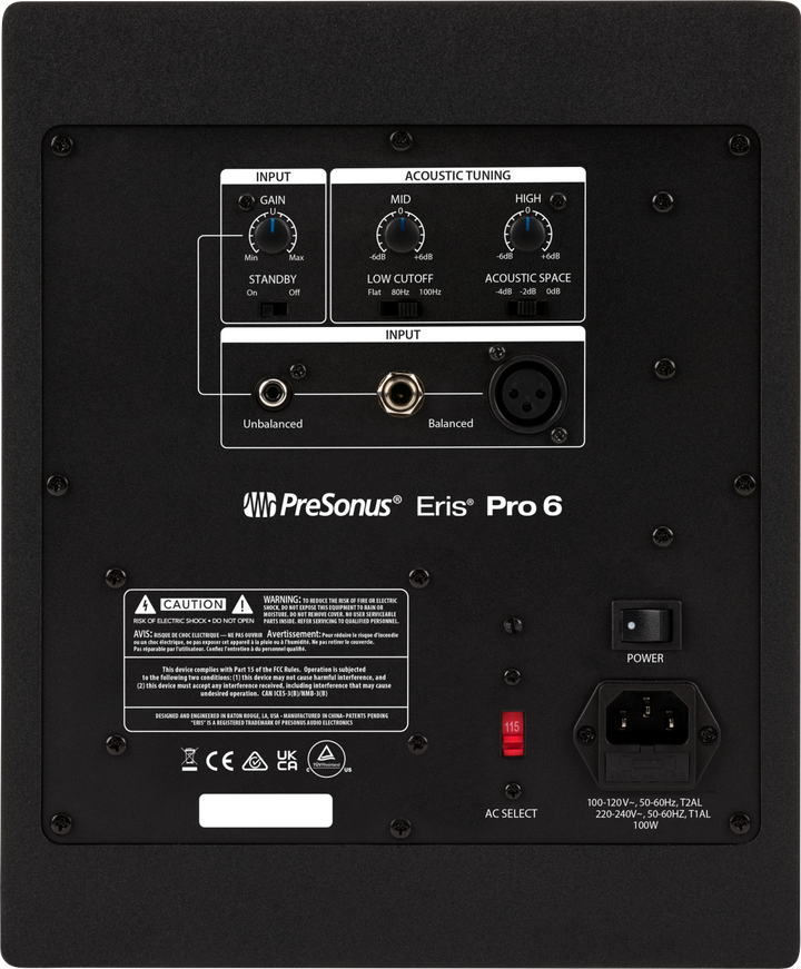 PreSonus Eris Pro 6 Active Coaxial 2-Way Studio Monitors - 6"