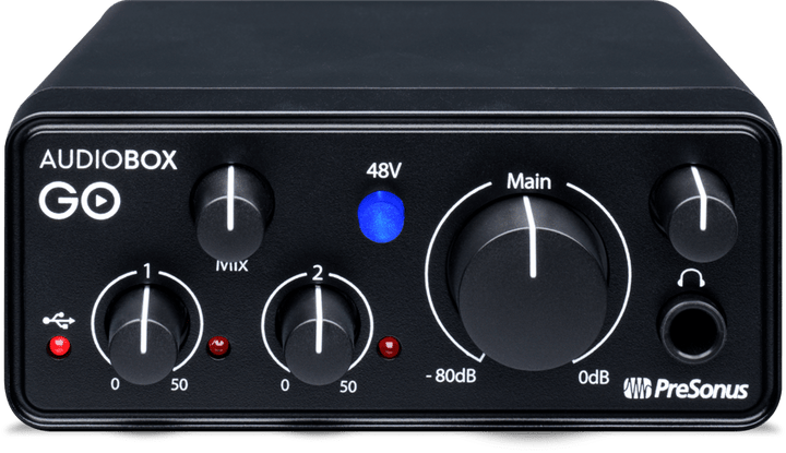 PreSonus Audiobox GO CREATOR Bundle Recording Package with USB-C Audio Interface