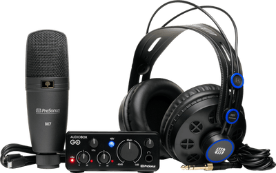 PreSonus Audiobox GO CREATOR Bundle Recording Package with USB-C Audio Interface