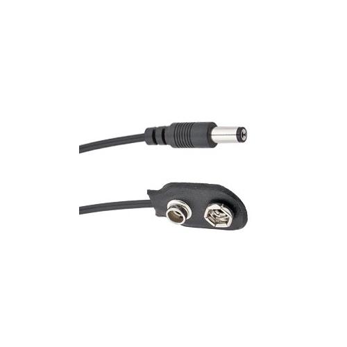 Voodoo Lab Voodoo Lab PPBAT 9V Battery Snap and 2.1mm Straight Barrel Cable - 18"