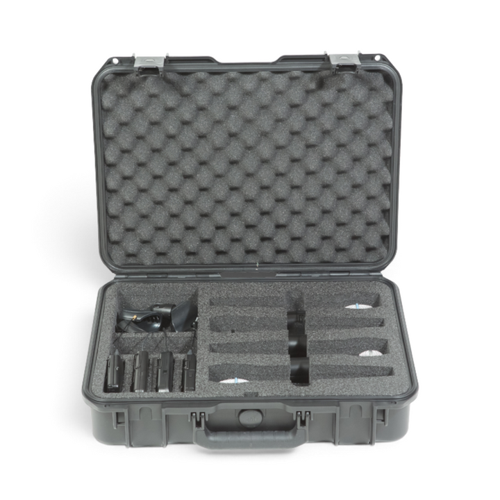 SKB SKB iSeries 1813-5 Wireless Four Mic Case (Black, Pre-Cut Foam) - Microphone Cases