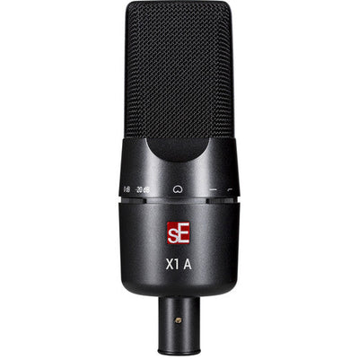 SE Electronics X1A X1 Series Condenser Microphone and Clip – front view