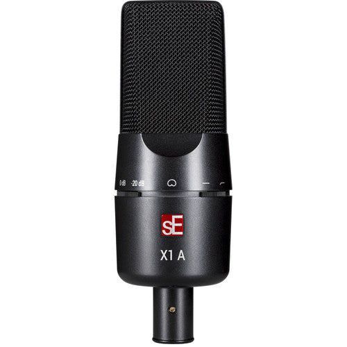 SE Electronics X1A X1 Series Condenser Microphone and Clip – front view