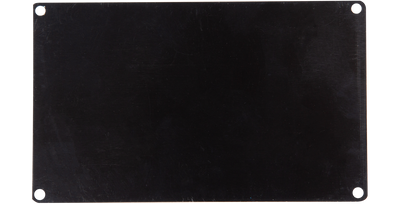 SKB SKB 3SKB-MP35 3 x 5 Metal Label Plate (Black) - Misc Instruments