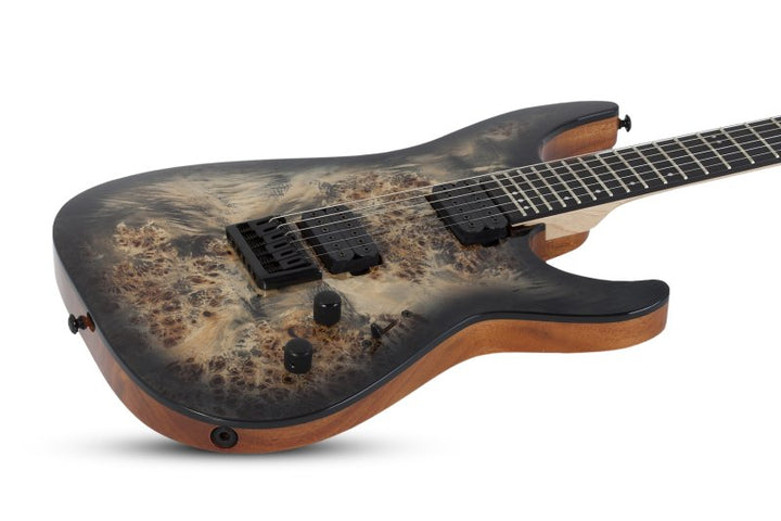 Schecter C-6 Pro Electric Guitar (Charcoal Burst)