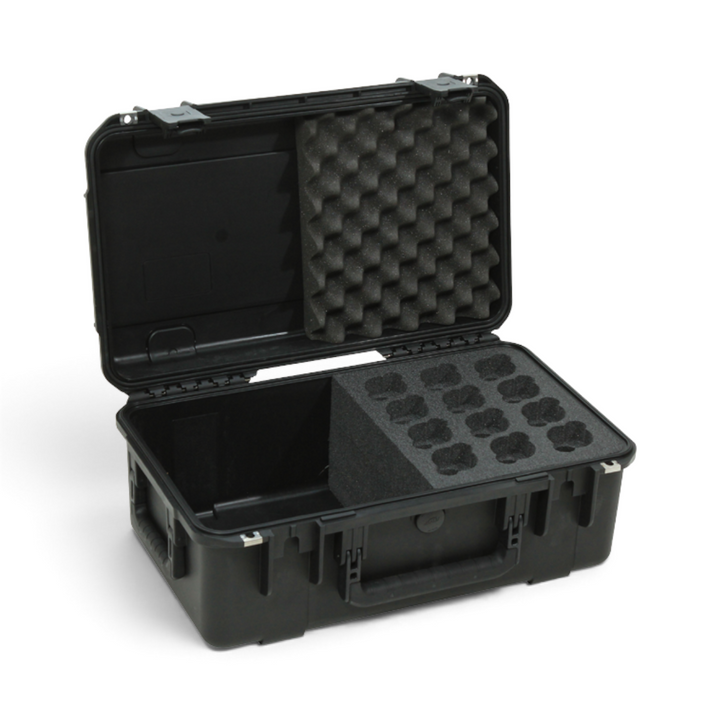 SKB SKB iSeries 2011-12 12-Mic Case (Black, Pre-Cut Foam) - Microphone Cases