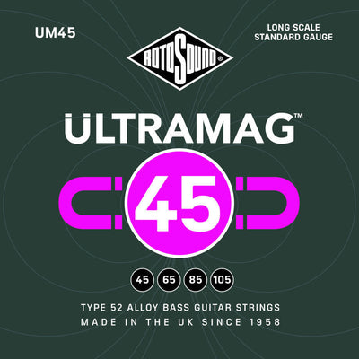Rotosound Ultramag UM45 Type 52 Alloy 4-String Strings (45-105) - Instrument Accessories