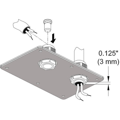 Electro-Voice Electro-Voice CDG Dual Gland Nut Cover for EVA/EVC/EVF/EVH Speakers