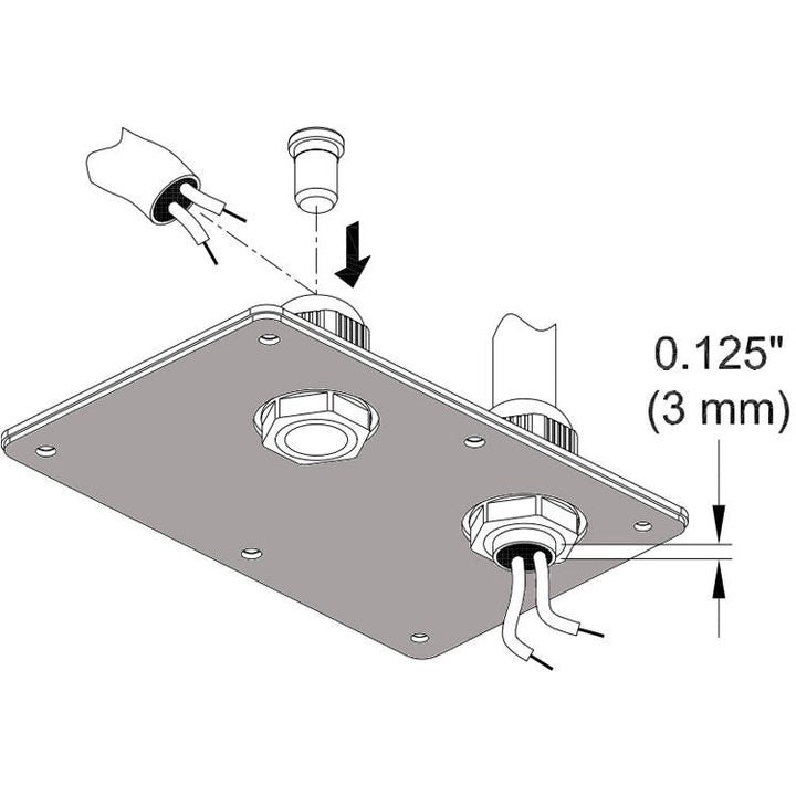 Electro-Voice Electro-Voice CDG Dual Gland Nut Cover for EVA/EVC/EVF/EVH Speakers