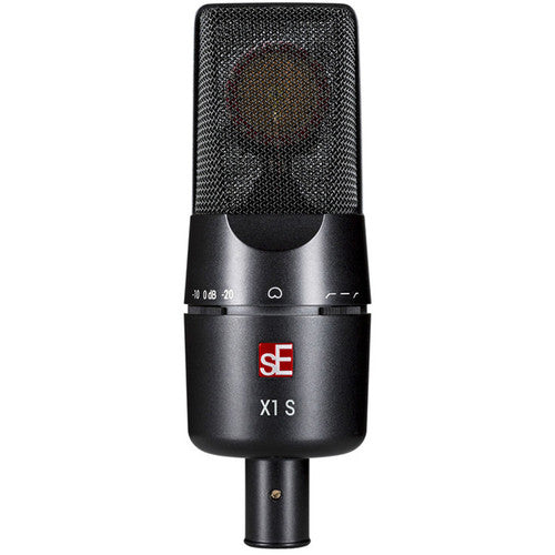 SE Electronics X1S X1 Series Large Condenser Microphone and Clip – front view