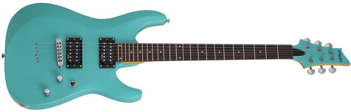Schecter C-6 Deluxe Electric Guitar (Satin Aqua)