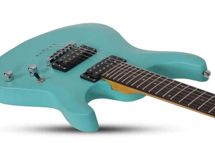 Schecter C-6 Deluxe Electric Guitar (Satin Aqua)