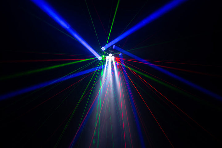 Eliminator CENTERDROID Multi-Effect Fixture with 10 x 15W RGBW - Stage Lighting