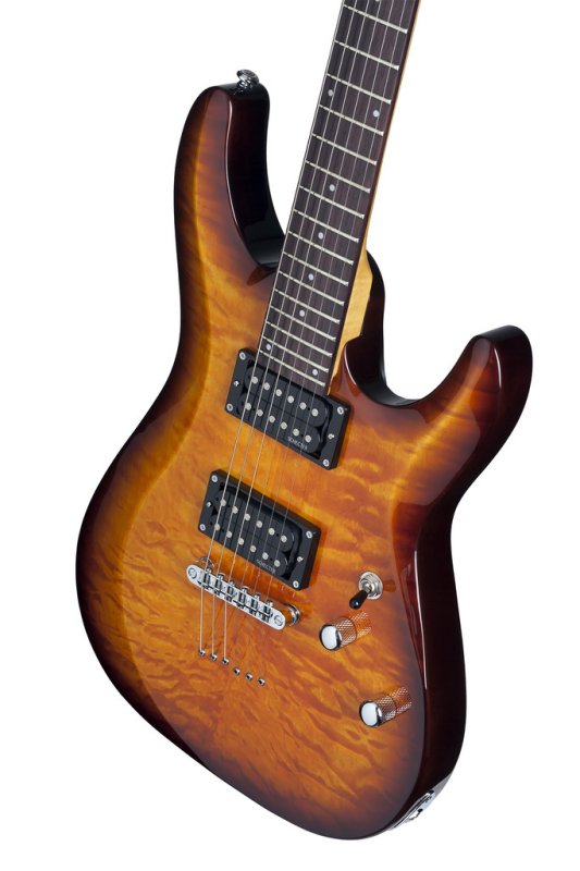 Schecter C-6 Plus Electric Guitar (Vintage Sunburst)