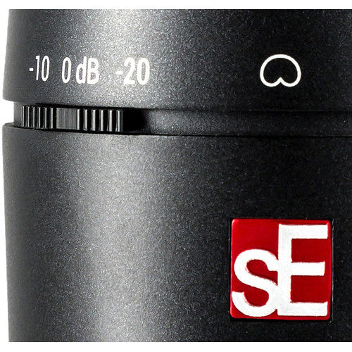 SE Electronics X1S X1 Series Large Condenser Microphone and Clip – top view