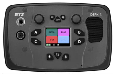 RTS DSPK4-F-4F 4-Channel IP Flushmount User Station (A4F, no PSU)