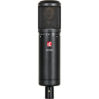 SE Electronics SE2200 Large Diaphragm Cardioid Condenser Mic with Shockmount & Filter – front view