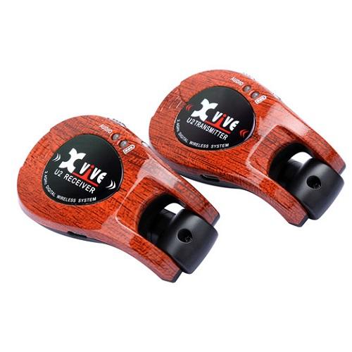 Xvive XVIVE-U2/WOOD Guitar Wireless System with 1/4" transmitter and 1/4" receiver - Microphones