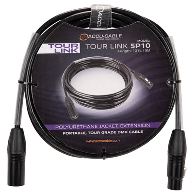ADJ 5-Pin Tour Link DMX Cable - 10ft