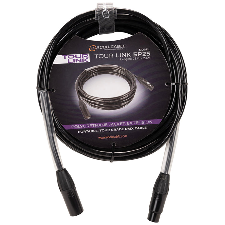 ADJ 5-Pin Tour Link DMX Cable - 25ft