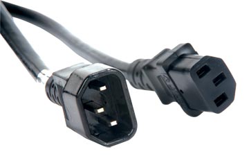 ADJ 16/3 IEC Extension Cord (Male to Female) - 10ft