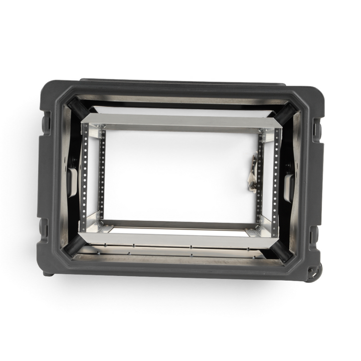 SKB SKB 3SKB-R06U20W rSeries 6U 20 Deep Rolling Shock Rack (Black) - Cases & Transport Accessories