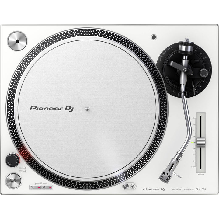 Pioneer DJ Pioneer DJ PLX-500-W High-Torque, Direct-Drive Turntable (White)
