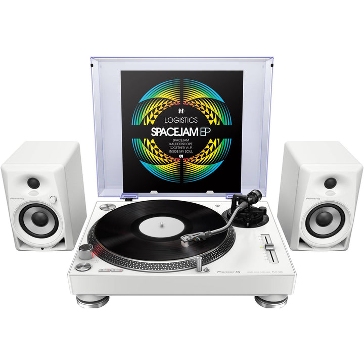 Pioneer DJ Pioneer DJ PLX-500-W High-Torque, Direct-Drive Turntable (White)
