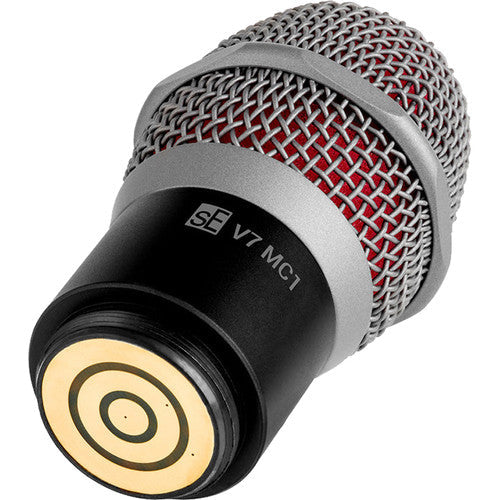 SE Electronics V7MC1/BLACK V7 Mic Capsule for Shure Wireless in Black – three-quarter left view