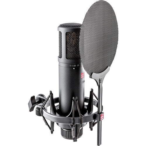 SE Electronics SE2200 Large Diaphragm Cardioid Condenser Mic with Shockmount & Filter – detail view