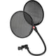 SE Electronics DUALPROPOP Dual Metal and Fabric Pop Filter – three-quarter left view