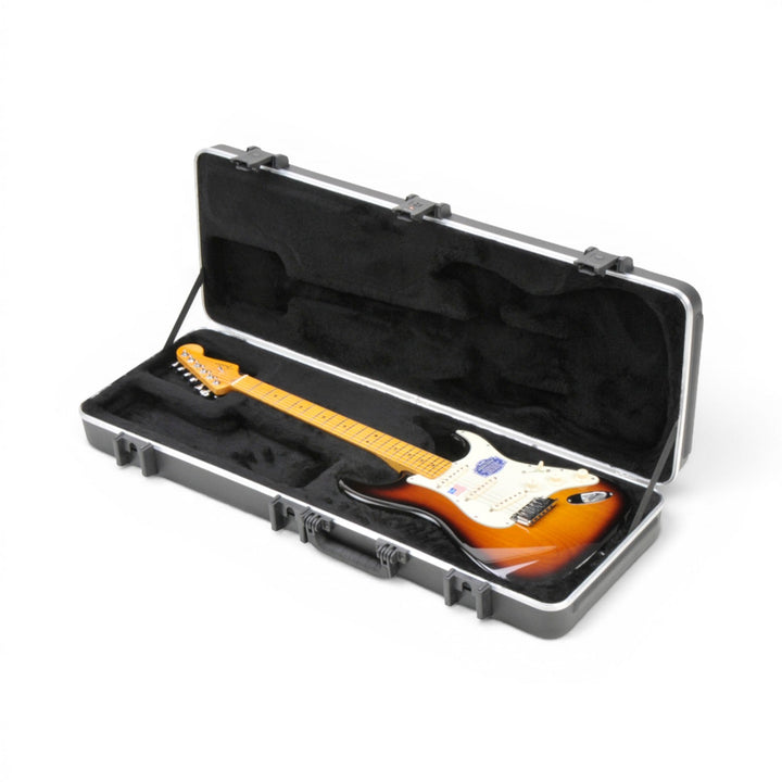 SKB SKB 1SKB-66PRO Pro Rectangular Electric Guitar Case (Black) - Guitar Stands