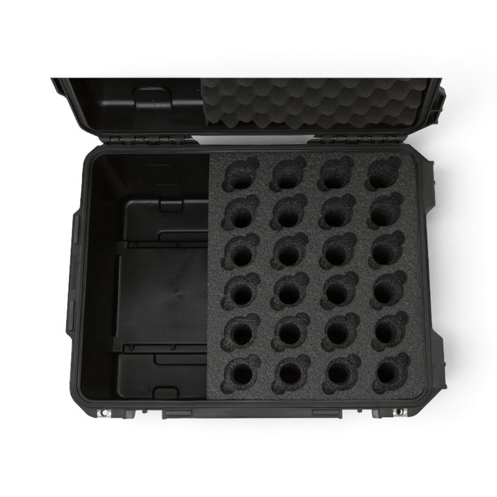 SKB SKB iSeries 2015-24 24-Mic Case (Black, Pre-Cut Foam) - Microphone Cases
