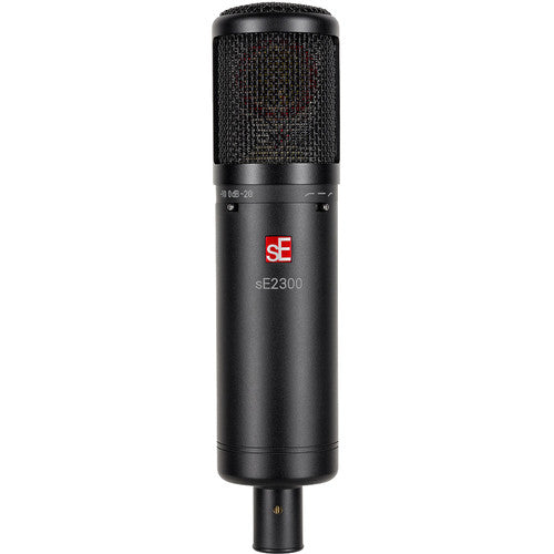 SE Electronics SE2300 Multi Pattern Large Diaphragm Condenser Mic with Shockmount & Filter – front view