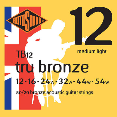 Rotosound Tru Bronze TB12 Acoustic Guitar Strings - Instrument Accessories