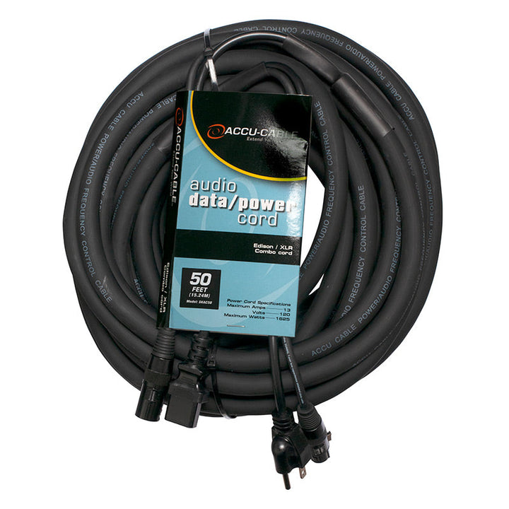 ADJ AC to XLR Audio Combo Cable - 50ft