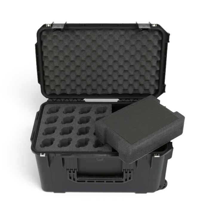 SKB SKB 3i-221312WMC iSeries 2213-12 Wireless 16 Mic Case (Black, Pre-Cut Foam) - Microphone Cases