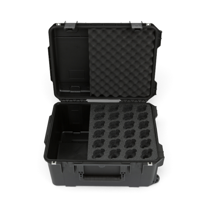 SKB SKB iSeries 2015-24 24-Mic Case (Black, Pre-Cut Foam) - Microphone Cases