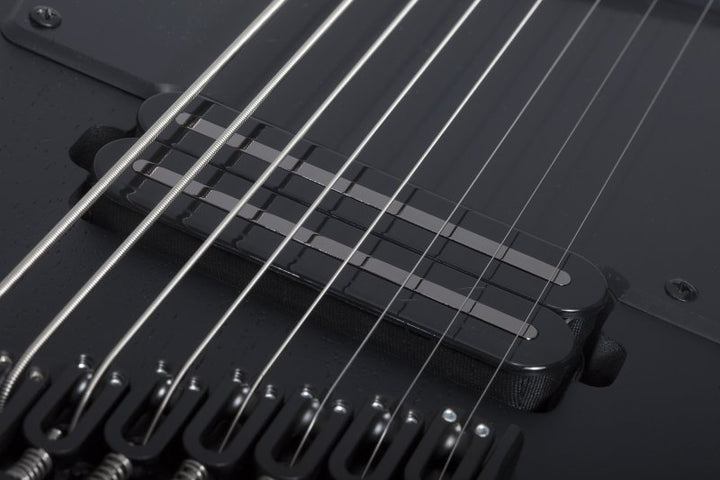 Schecter PT-8 MS Black Ops 8-String Multiscale Electric Guitar (Satin Black Open Pore)