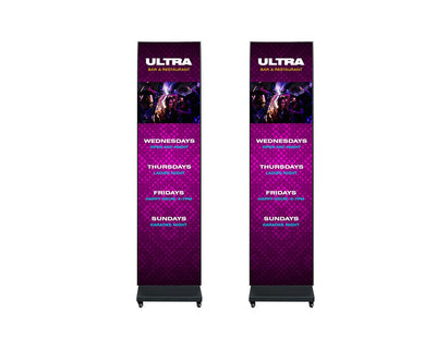 ADJ 4 x WMS2 LED Video Panels with 2 Stands & Flight Case