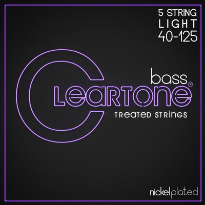 Cleartone Nickel-Plated Electric Bass Strings (5-String Light 40-125)