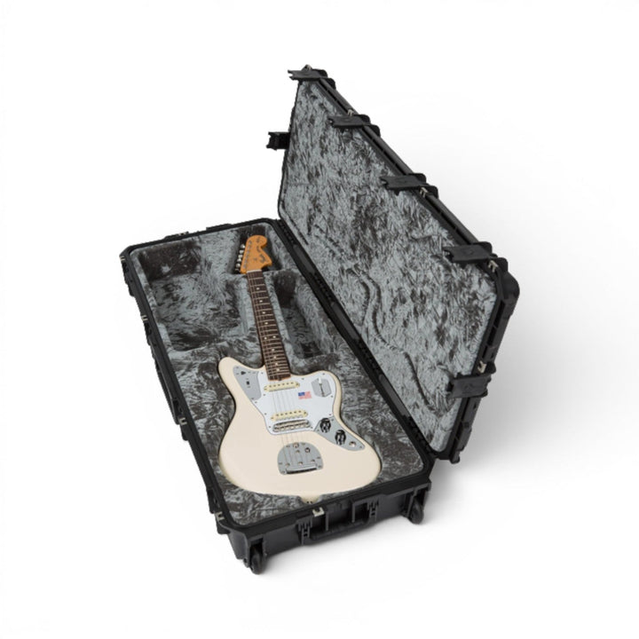 SKB SKB iSeries 4217-62 Waterproof Jaguar / Jazzmaster Guitar Flight Case (Black) - Guitar Stands