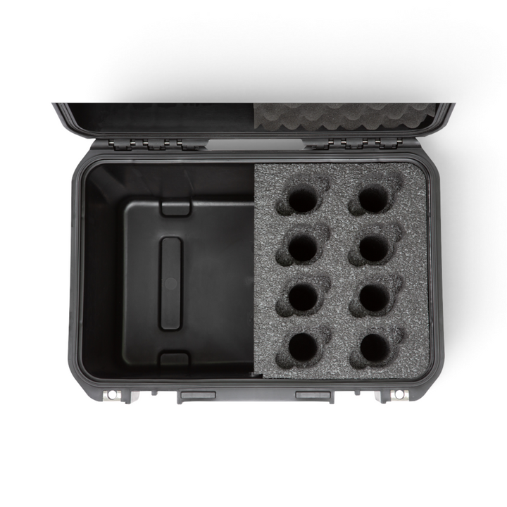SKB SKB iSeries 1610-8 8-Mic Case (Black, Pre-Cut Foam) - Microphone Cases