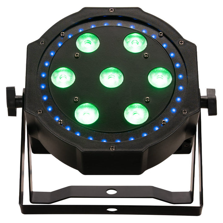 Eliminator LP-8R Wash Fixture with 7 x 8W RGBW+LED Ring - Stage Lighting