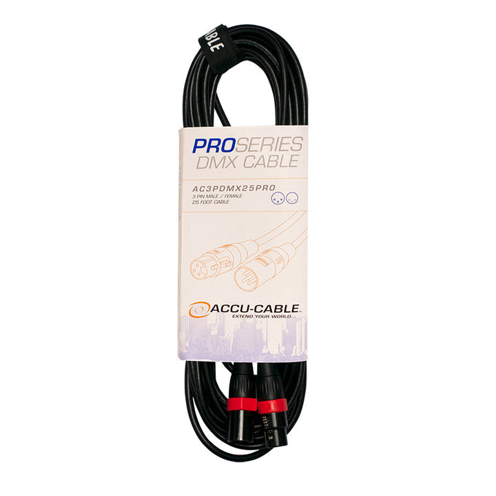 ADJ 3-Pin Professional DMX Cable - 25ft