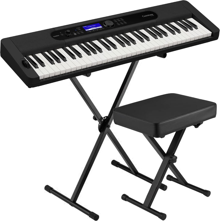 Casio CT-S400 61-Key Ultra-Portable Arranger Keyboard (with Stand and Bench) - Electric Pianos