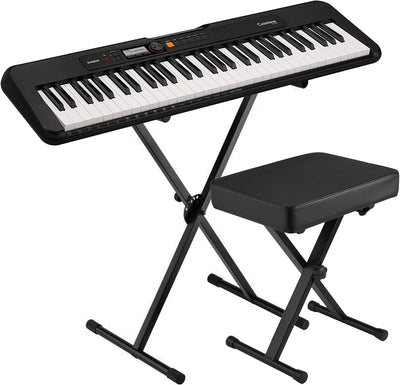 Casio Casio CT-S200BK 61-Key Portable Keyboard (with Stand and Bench)