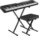 Casio LK-S250 61-Key Touch Response Lighted Keyboard (with Stand and Bench) - Electric Pianos