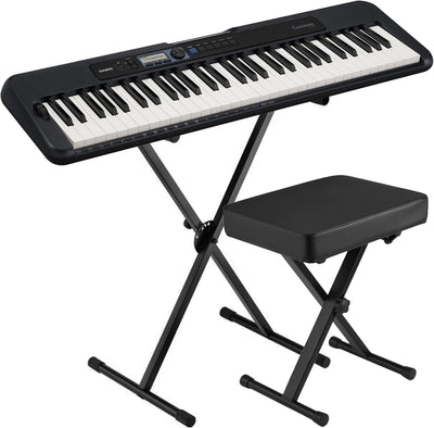 Casio Casio CT-S300BK 61-Key Portable Touch Responsive Digital Piano (with Stand and Bench)